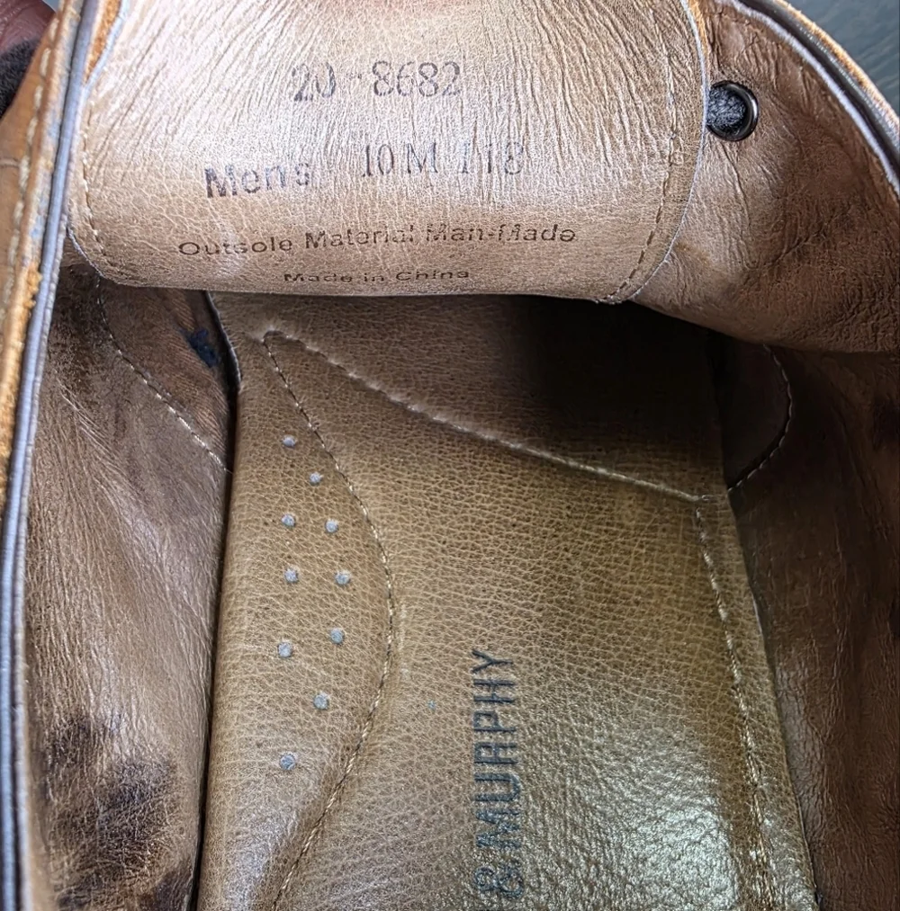 Johnston & Murphy Conard Cap Toe Oxford Mens Shoe Size‎ 10M 20-8682
